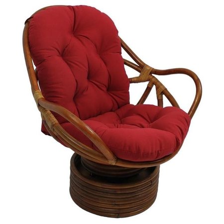 INTERNATIONAL CARAVAN International Caravan 3310-TW-RR Swivel Rocker with Twill Cushion; Ruby Red 3310-TW-RR